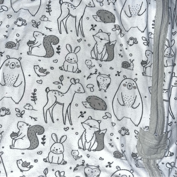 Mama Cheetah Wearable Blanket Size Large 12-18 Months Gray Animal Print Organic - Picture 2 of 3